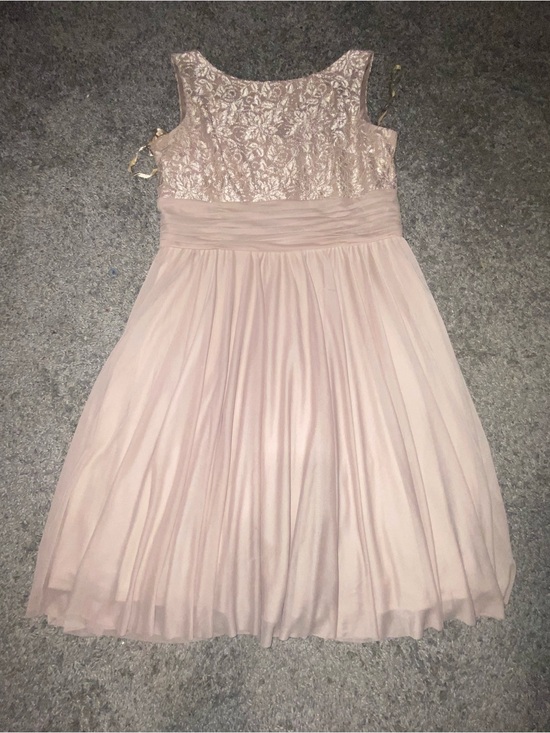 JH Collectibles Dresses & Skirts - JH Collectibles Dusty Pink Lace Bodice Chiffon Skirt Dress